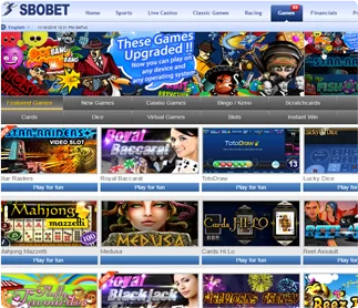 SBOBET u2013 Slot Games